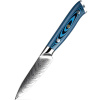 IZMAEL Damaškový kuchynský nôž Tukami Paring/Modrá 9.3 cm