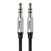 Baseus Yiven AUX audio kábel mini jack 3,5 mm, 1 m, čierno-strieborný (CAM30-BS1)