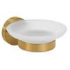 Sapho X-ROUND GOLD mydeľnička, mliečne sklo, zlato mat XR803GB