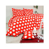 Obliečky bavlnené Dots červené EMI, Štandardný set jednolôžko obsahuje 1x 140x200 + 1x 70x90