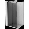 MEXEN/S - Velar Sprchová zástena posuvná Walk-in 110 x 200 cm, grafit 8 mm, čierna 871-110-000-43-70