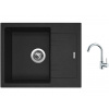 Set Sinks LINEA 600 N Granblack + batéria Sinks MIX 35 chróm