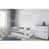 BabyBeds Detská posteľ s úložným priestorom CLASSIC Farebné prevedenie: Šedá, Velikost postele: 160x80 cm, Úložný priestor k posteli: Áno, s úložným priestorom