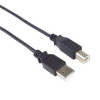 PremiumCord Kabel USB 2.0, A-B, 1m barva černá ku2ab1bk
