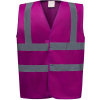 Yoko | HVW100 Hi-Vis bezpečnostná vesta_79.W100 Farba: Raspberry, Veľkosť: XL
