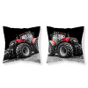 DETEXPOL Obliečka na vankúšik Traktor red micro Polyester, 40/40 cm