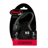 Flexi Vodítko Classic XS lanko 3 m Černé 1 ks