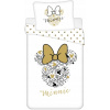 JERRY FABRICS Obliečky Minnie Gold ribbon Bavlna 140x200 70x90