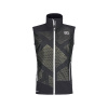 Ortovox pánská softshellová vesta Col Becchei Vest M | farba: black raven, veľkosť: XL