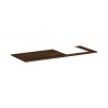 Hansgrohe Xelu Q - Doska pod umývadlo 136x55 cm, výrez vpravo, tmavý orech 54098630