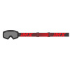 Okuliare IMX ENDURANCE FLIP BLACK MATT/ RED- SKLO DARK SMOKE + CLEAR (2 náhradné sklá)