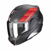 Moto prilba SCORPION EXO-TECH EVO CARBON GENUS matná čierno/červená - Veľkosť XS