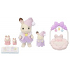 Sylvanian Families 5806 Súrodenci čokoládových zajačikov – sada na spanie