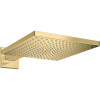 HANSGROHE Raindance E horná sprcha 1jet, 300 x 300 mm, so sprchovým ramenom 390 mm, leštený vzhľad zlata, 26238990