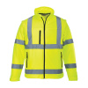 PORTWEST HI-VIS S428 / Reflexná softshelová bunda (3L) 2v1 - HV žltá XS