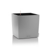 Kvetináč Cube premium v tvare kocky vrátane setu a vnútra Farba: strieborná metalická, Dĺžka hrany: 40