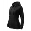 MALFINI® Mikina dámska Trendy Zipper čierna Veľkosť: 2XL 4110117