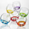Sada 6 ks hojdacích pohárov Crazy farebné 390 ml