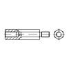 TOOLCRAFT šesťhranný dištančný kolík 10 mm Galvanizovaná oceľ 149975 100 ks; 149975