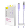 Rýchlonabíjací kábel Baseus USB-C na Lightning Explorer Series 1 m, 20 W (fialový) 31850