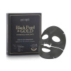 Petitfee & Koelf Black Pearl & Gold Hydrogel Mask Pack Hydrogélová textílna maska 5 x 32 g