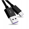 Kábel USB PREMIUMCORD 3.1 C/M - USB 2.0 A/M, super rýchle nabíjanie 5A, čierna, 1m KU31CP1BK