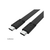 AKASA kabel USB-C na USB-C, 20G, 46W PD, 4K@60Hz, 1m AK-CBUB60-10BK
