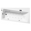 Santech COMFORT EMO asymetrická masážna vaňa 165x90 cm,Pravá COMFEMO165P