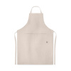 Nastaviteľná zástera z konope , Black Farba: Beige