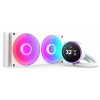 NZXT vodný chladič Kraken 280 ELITE RGB / 2x140mm RGB fan / 4-pin PWM / LCD disp. / 6 rokov