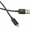 Kabel C-TECH USB 2.0 Lightning (IP5 a vyšší) nabíjecí a synchronizační kabel, 1m, černý CB-APL-10B