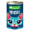 BEEFY BUFFY - Mäsové hydinové kúsočky v omáčke pre mačky 415 g (3212)