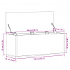 vidaXL Úložný box hnedý dub 90x35x35 cm spracované drevo - Hnedá - 161764-57097