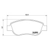 BREMBO Sada brzdových platničiek kotúčovej brzdy BREMBO P 68 049