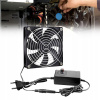 POČÍTAČOVÝ VENTILÁTOR 12V PC ROUTER VETERNÝ MLYN COOLING NASTAVITEĽNÁ RÝCHLOSŤ