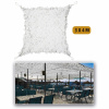 Plastová sieť Mil-tec s oceľovým lankom WHITE-GRAY 3x4 m