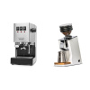 Gaggia Classic E24 BC, stainless steel + Eureka Mignon Zero 65 Speedy, CR white