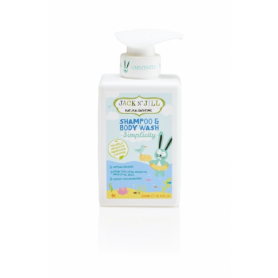 Jack N´Jill NATURAL BATHTIME Sprchový gel a šampon pro děti simplicity