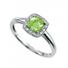 Zlatý prsteň zn. Elements gold (peridot + diamant) GR509G