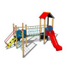 Playground System DETSKÉ IHRISKO - zostava so šmýkačkou a šplhaním 4U238D