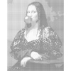 ZUTY Bodkovanie - MONA LISA S BUBLINOU Rámovanie: bez rámu a bez vypnutia plátna, Rozmer: 80x100 cm