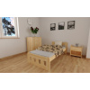 Postel masiv Nika 90 x 200 cm zvýšená + matrace Super-flex + rošt ZDARMA