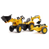 FALK Šliapací traktor Komatsu žltý