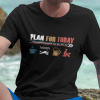 Tričko s potlačou Dnešný plán POTÁPAČA Dámsky Čierna S