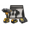 DeWALT Náradie - 18V AKU rázový uťahovač, 2x aku 5,0 Ah XR, gumový kryt, nabíjačka DCF900P2G