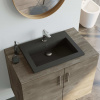 vidaXL Granitové umývadlo 600x450x120 mm čierne 142962