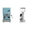 Profitec GO, blue + Eureka Atom W 75, chrome