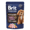 Brit Premium by Nature Fillets in Gravy Puppy&Junior - Turkey & Carrot 85g