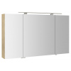 Sapho RIWA galérka s LED osvetlením, 121x70x17cm, 3x dvierka, brest Bardini SPH RIW120-0013