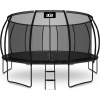 Aga SPORT EXCLUSIVE Trampolína 500 cm Čierna + ochranná sieť + rebrík